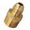 Everflow 1/4" Flare x 3/8" MIP Reducing Adapter Pipe Fitting; Brass F48R-1438